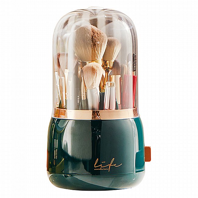 ארגונית מברשות איפור בצבע מנטה